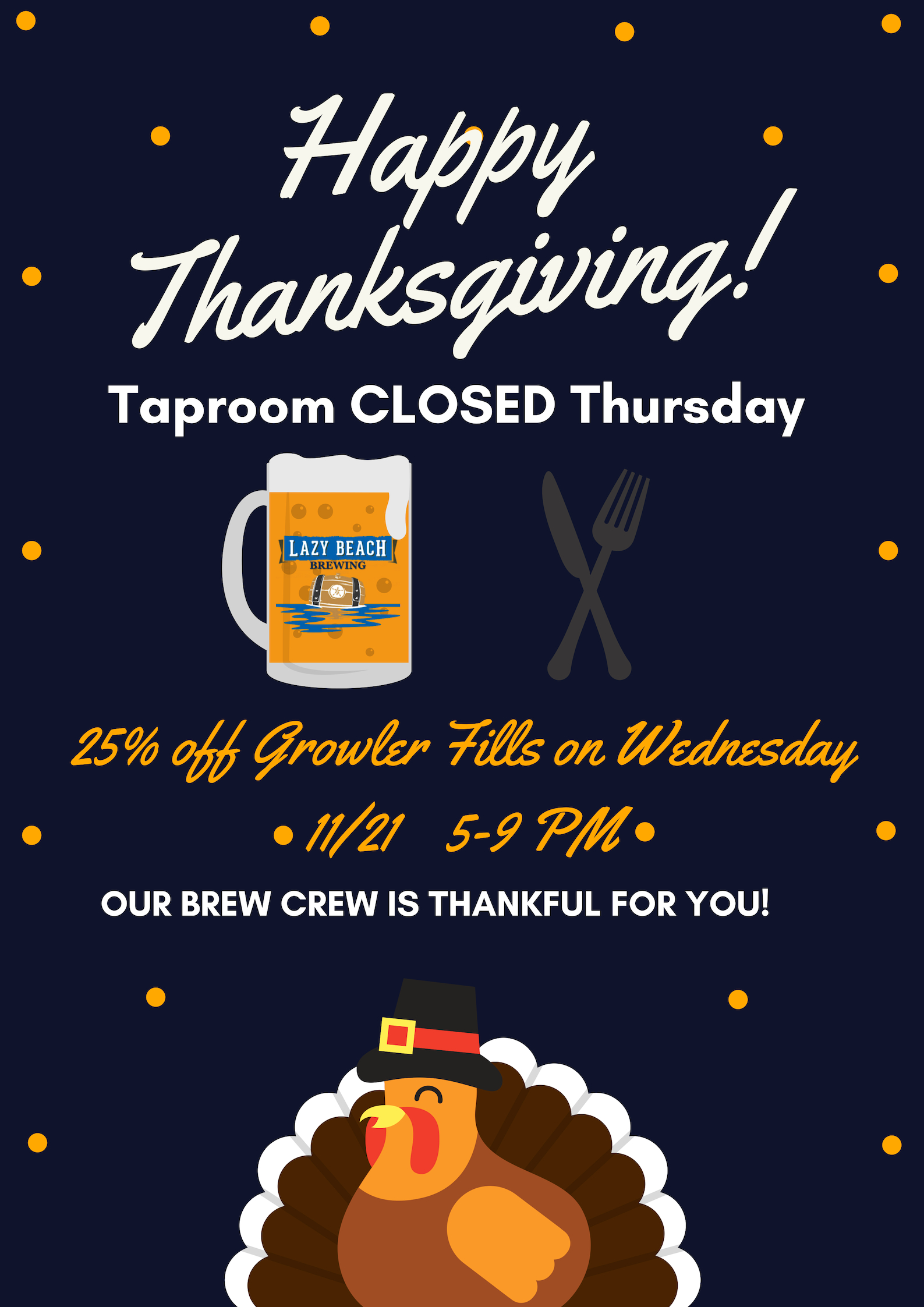 Thanksgiving Hours