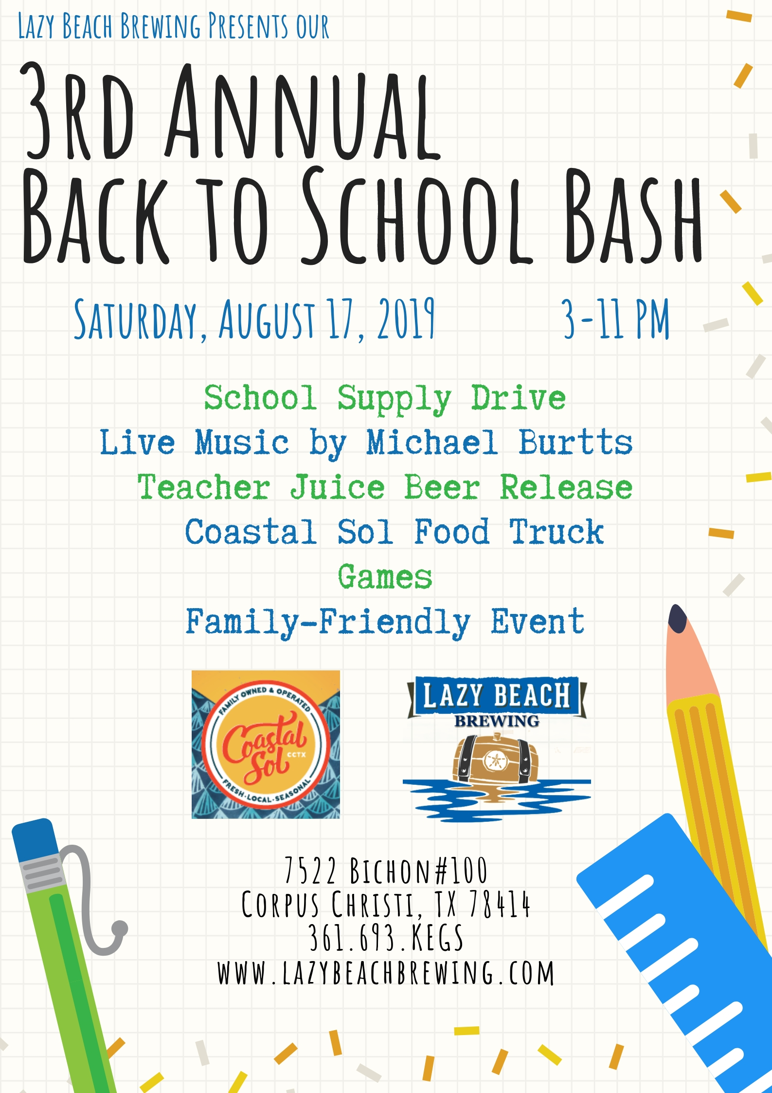 Back to School Bash this Saturday!
