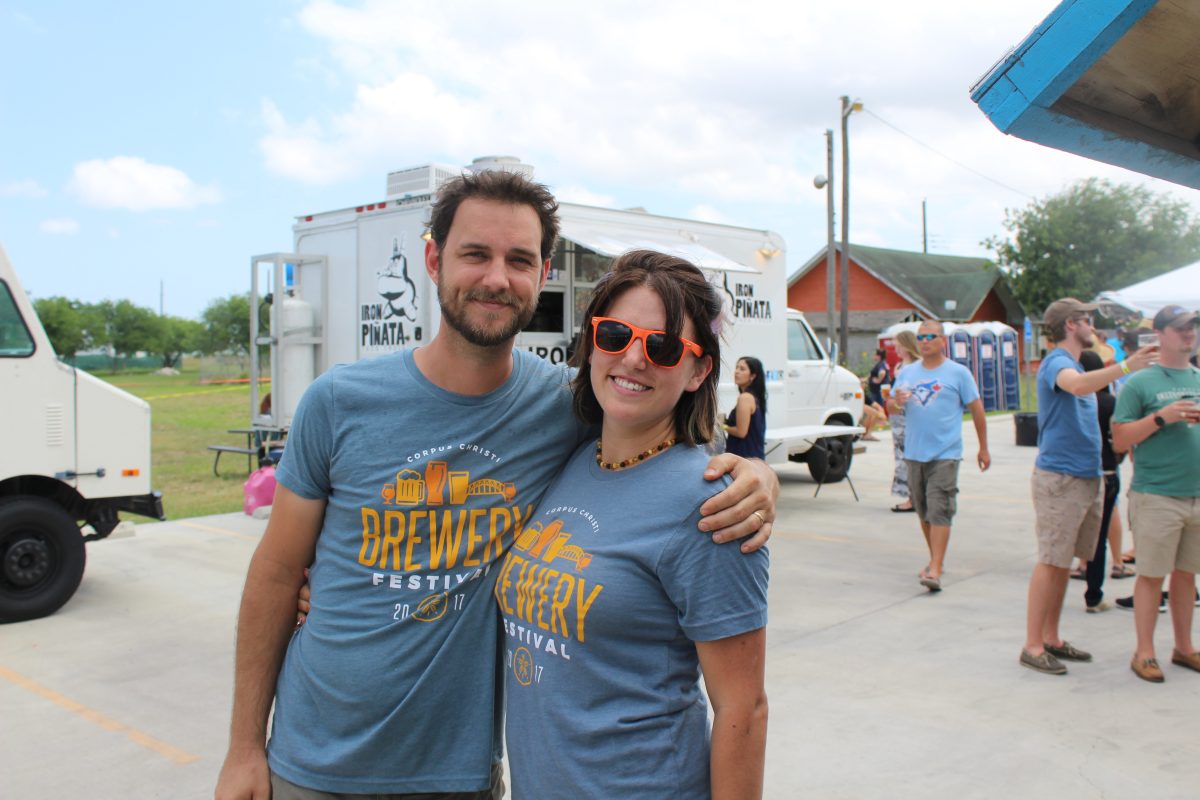 Jess and Cory at the First Corpus Christi Brewery Festival