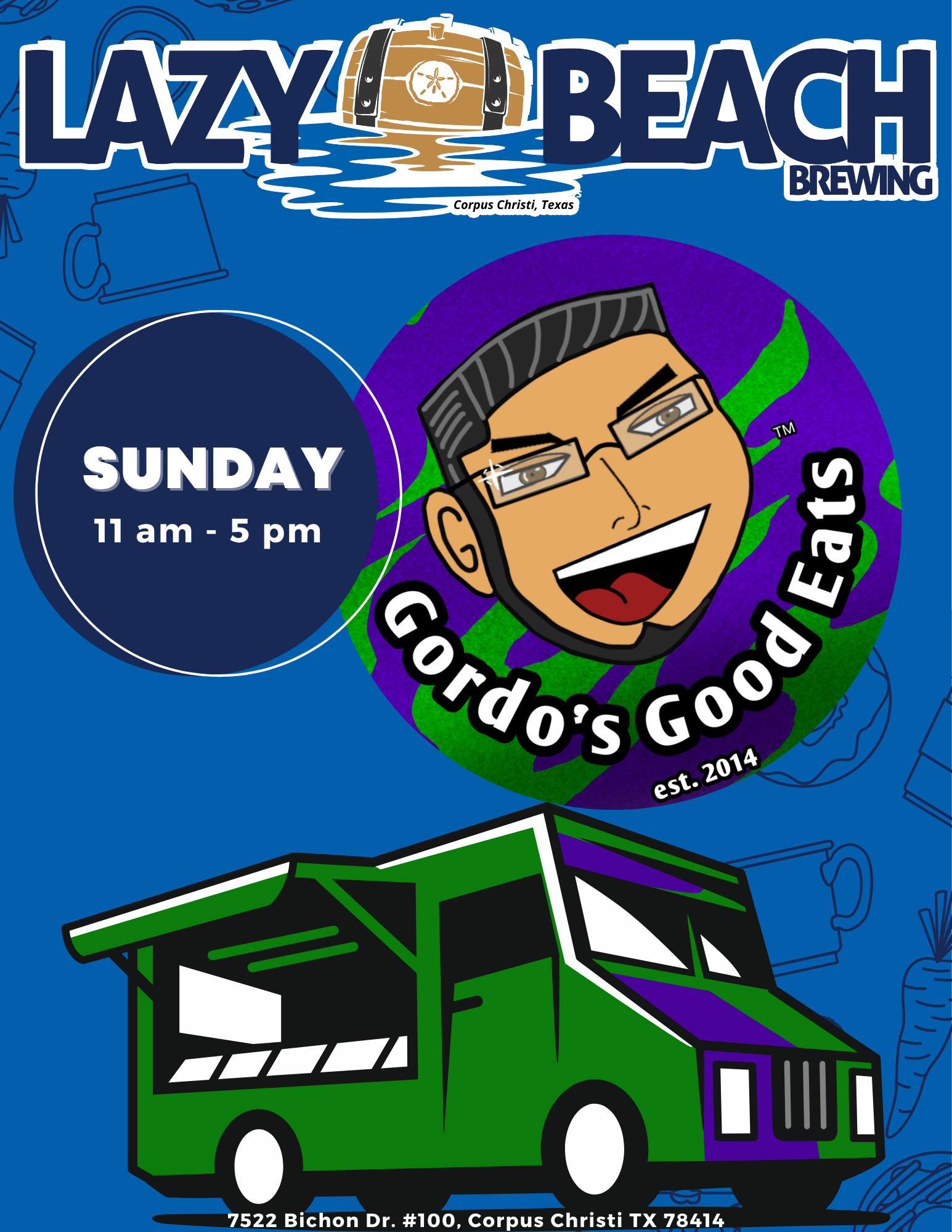 Gordo's Good Eats at Lazy Beach Brewing